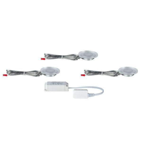 Zestaw trzech opraw meblowych Whirl Mini LED