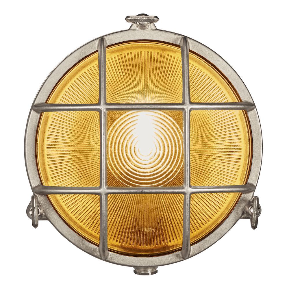 Zewnętrzny kinkiet Polperro w kolorze niklu o klasie szczelności IP65