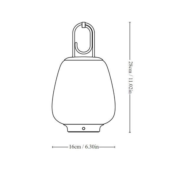 Zielona lampa stołowa Lucca SC51 z ładowaniem USB