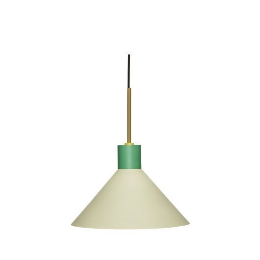 Zielona, nowoczesna lampa wisząca Crayon