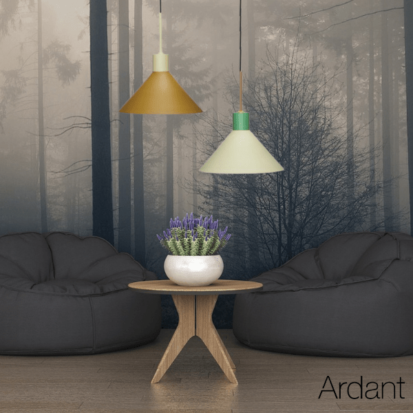 Zielona, nowoczesna lampa wisząca Crayon