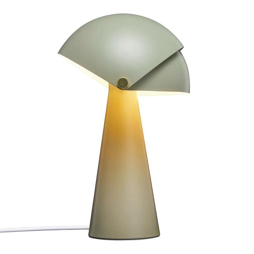 Zielona stołowa lampa Align od DFTP z regulowanym kloszem