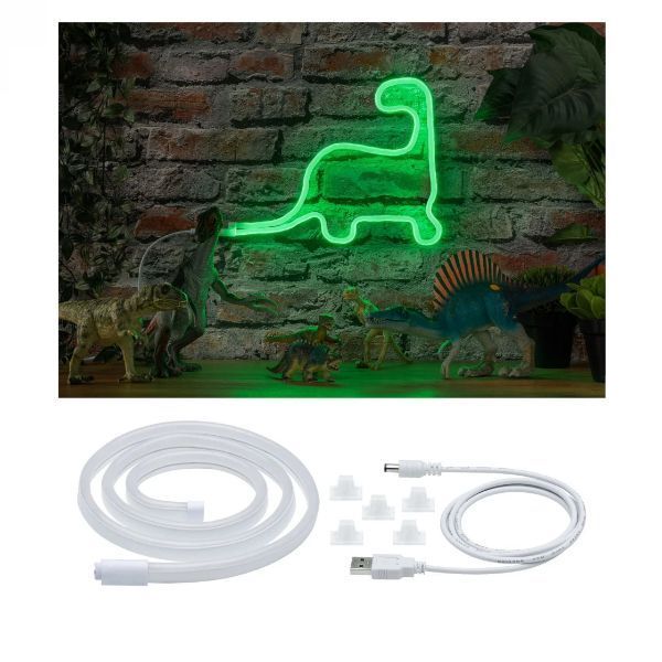 Zielony wąż LED Neon Colorflex USB o długości 1 metra