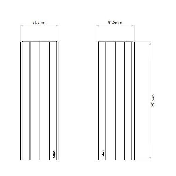 Złota lampa sufitowa Hashira 250 o geometrycznym kształcie