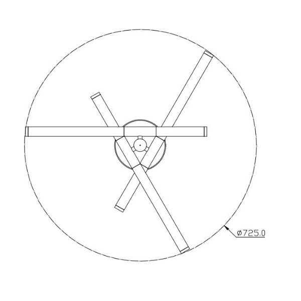 Złota lampa wisząca Axis S w eleganckim stylu LED