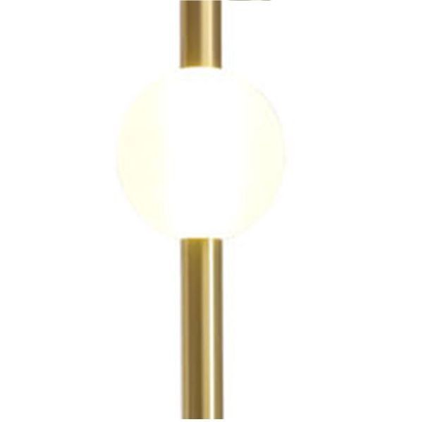 Złota lampa wisząca LED O-Line - L o wysokości 93 cm