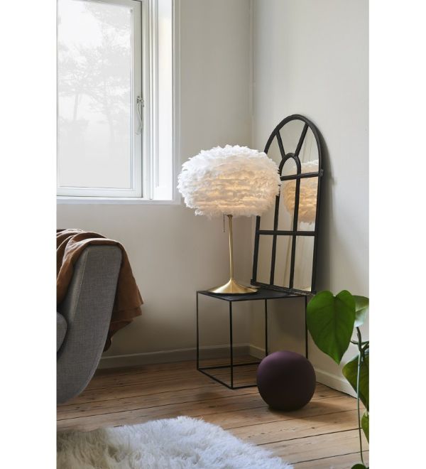 Złota podstawa do lamp stołowych Santé z wbudowanym gniazdem USB