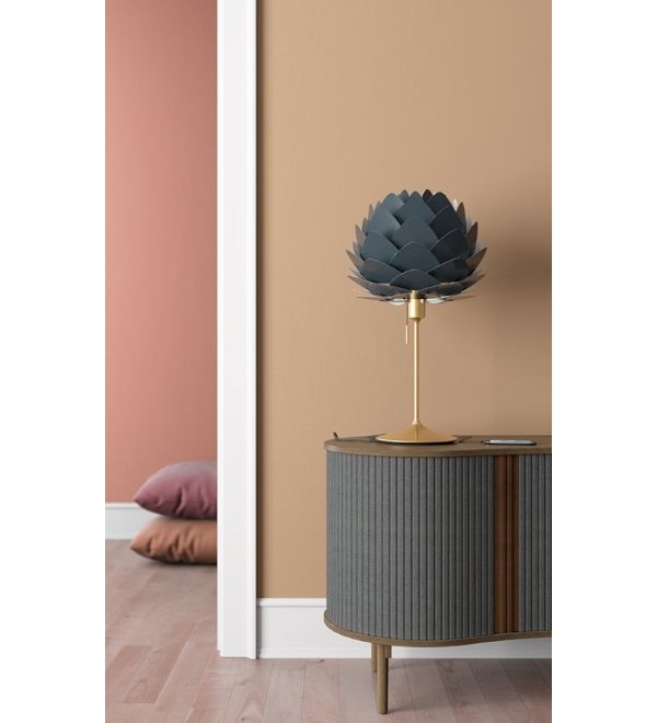 Złota podstawa do lamp stołowych Santé z wbudowanym gniazdem USB