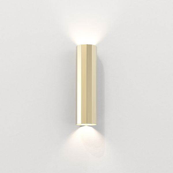 Złoty geometryczny kinkiet Hashira 300