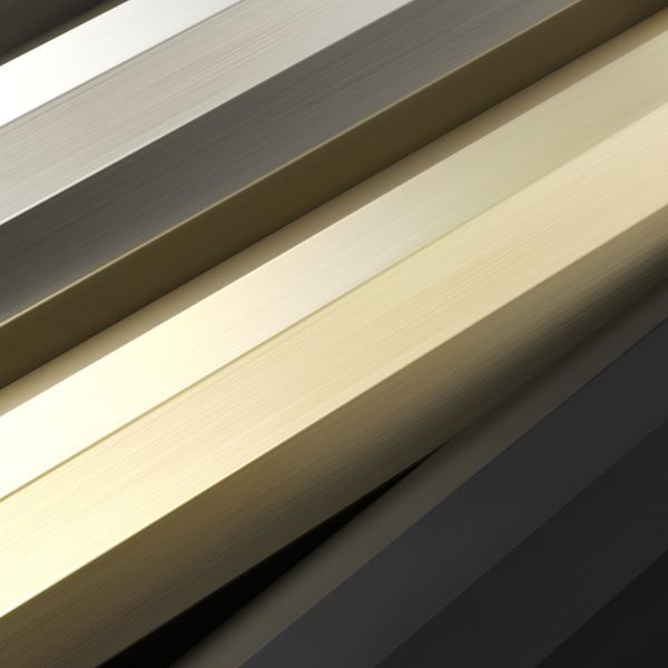 Złoty geometryczny kinkiet Hashira 300