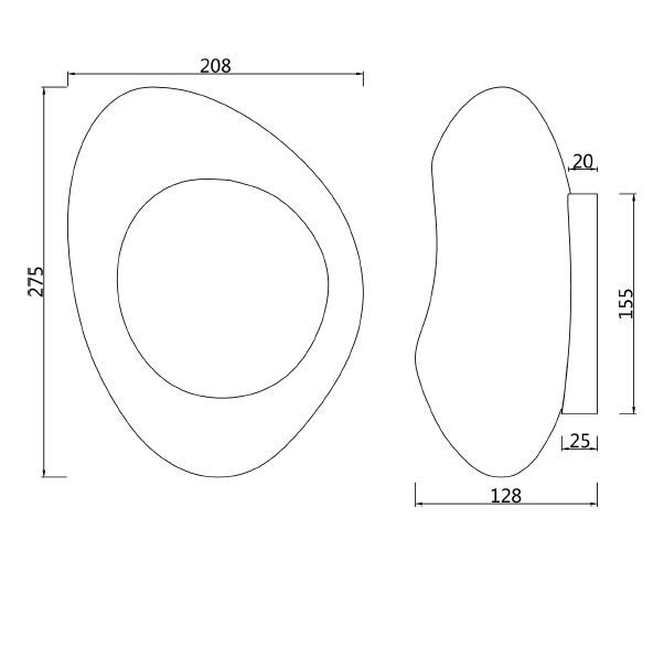 Złoty kinkiet Mabell z eleganckim szklanym kloszem