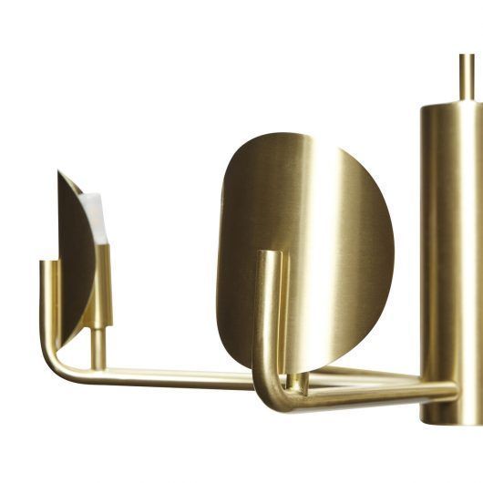 Złoty żyrandol Pomp z możliwością regulacji wysokości