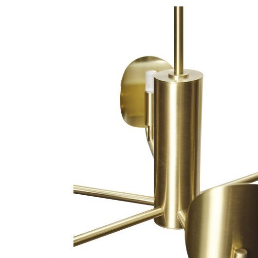 Złoty żyrandol Pomp z możliwością regulacji wysokości