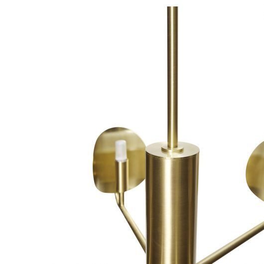 Złoty żyrandol Pomp z możliwością regulacji wysokości