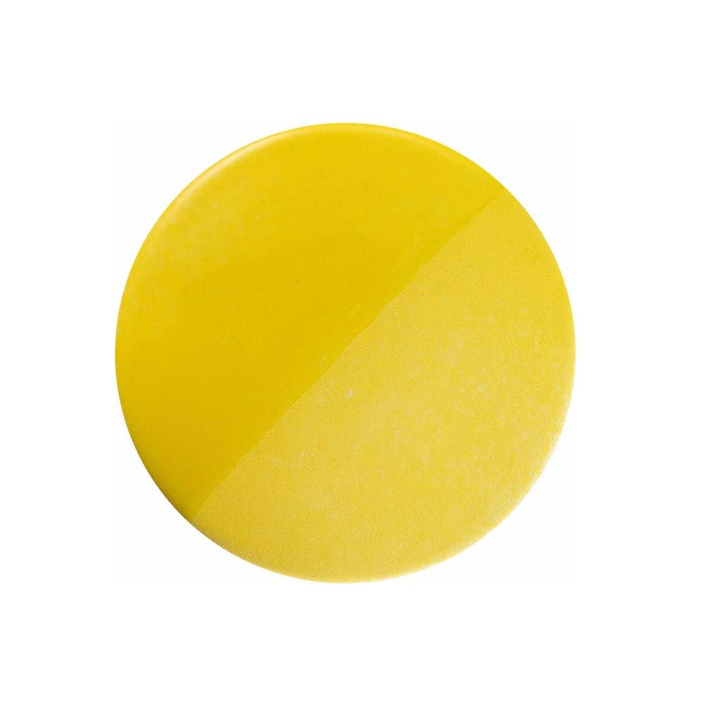 Żółta wisząca lampa Bellota M z ceramicznym kloszem