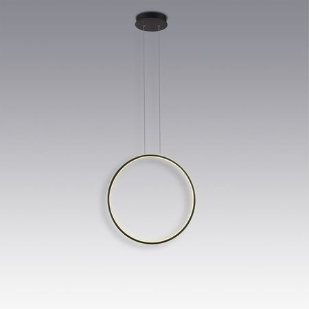 Wisząca lampa Shape No. 1 o średnicy 40 cm w kolorze czarnym i barwie światła 4000K