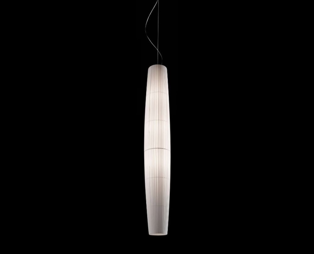 Biała lampa wisząca Maxi S/02 z montażem górnym