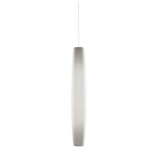 Biała wisząca lampa Maxi S/01 montowana od góry