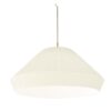 Okrągła, wisząca lampa Mei 90 w białym kolorze