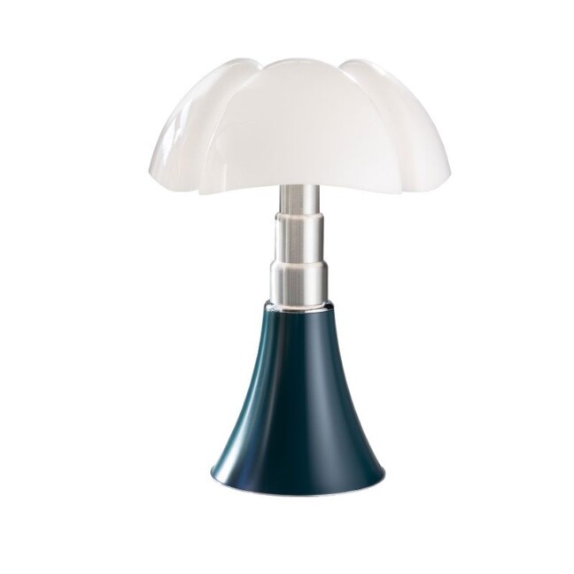Nowoczesna zielona lampa stołowa Pipistrello Medio LED