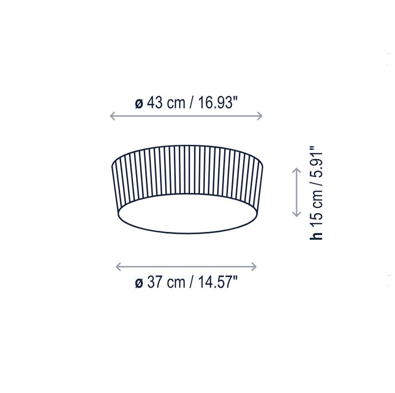 Kremowa plafoniera Plafonet 43 w niewielkim rozmiarze