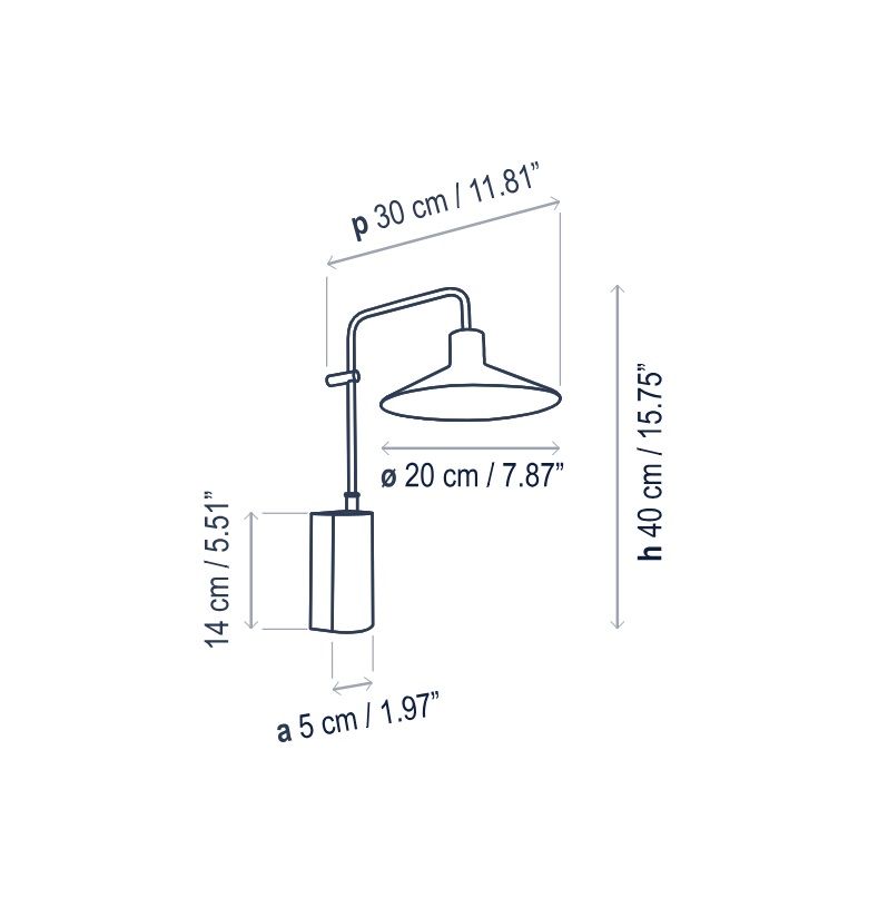 Czarna lampa ścienna zewnętrzna Platet A/01 o klasie szczelności IP66