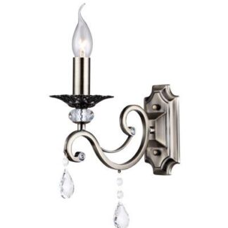 Pojedyncza lampa ścienna Grace od Maytoni z kryształkami