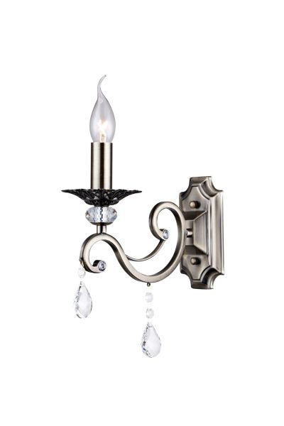 Pojedyncza lampa ścienna Grace od Maytoni z kryształkami