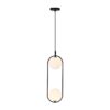 Czarna wisząca lampa Cordel idealna do jadalni