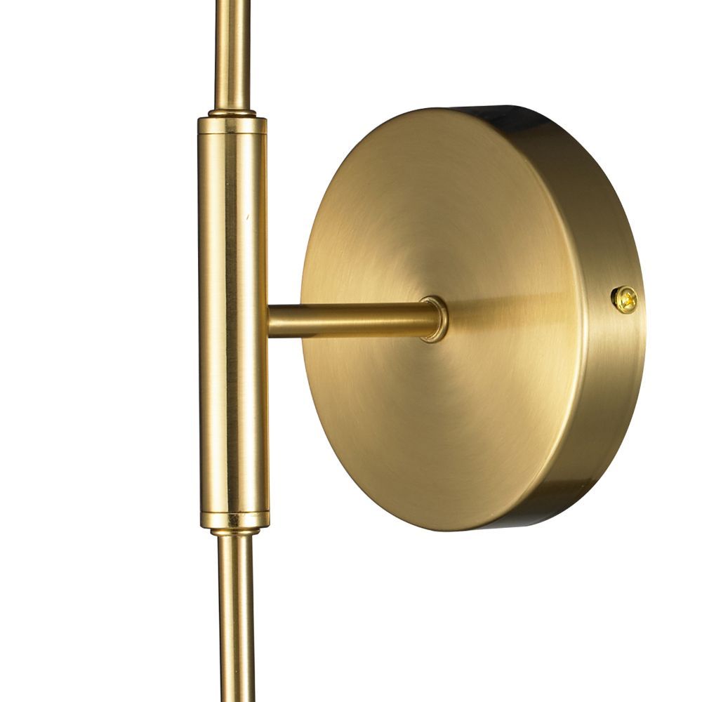 Złoty kinkiet Mika do eleganckiej garderoby