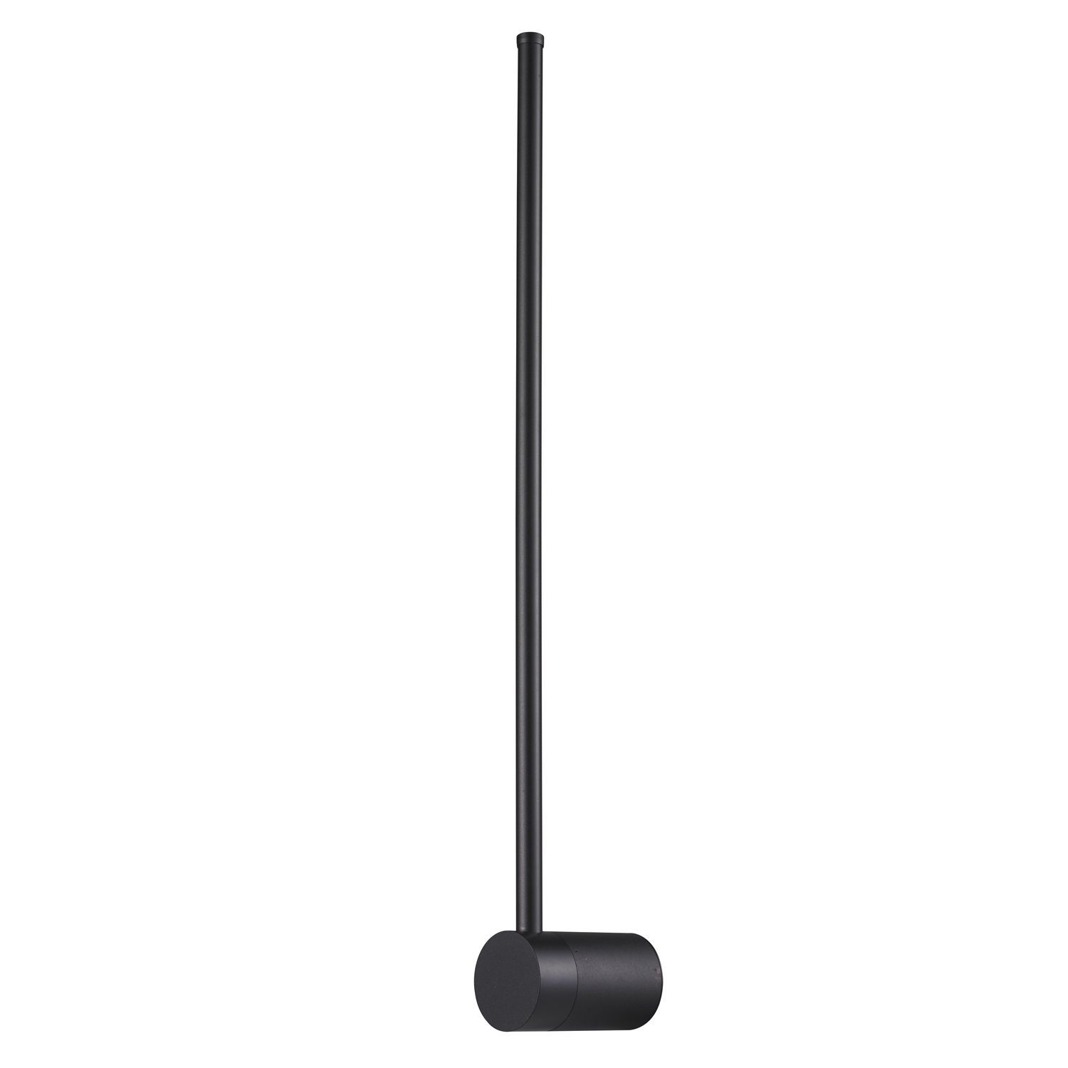 Czarny, ścienny kinkiet LED Sparo o długości 60 cm