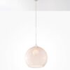 Wisząca lampa Ball w kształcie szklanej kuli w eleganckim szampańskim odcieniu