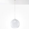 Wisząca lampa Ball z przezroczystym szklanym kloszem