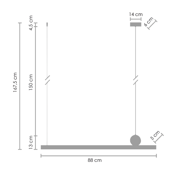 Lampa wisząca Boogie z LED w wykończeniu ze szczotkowanego mosiądzu