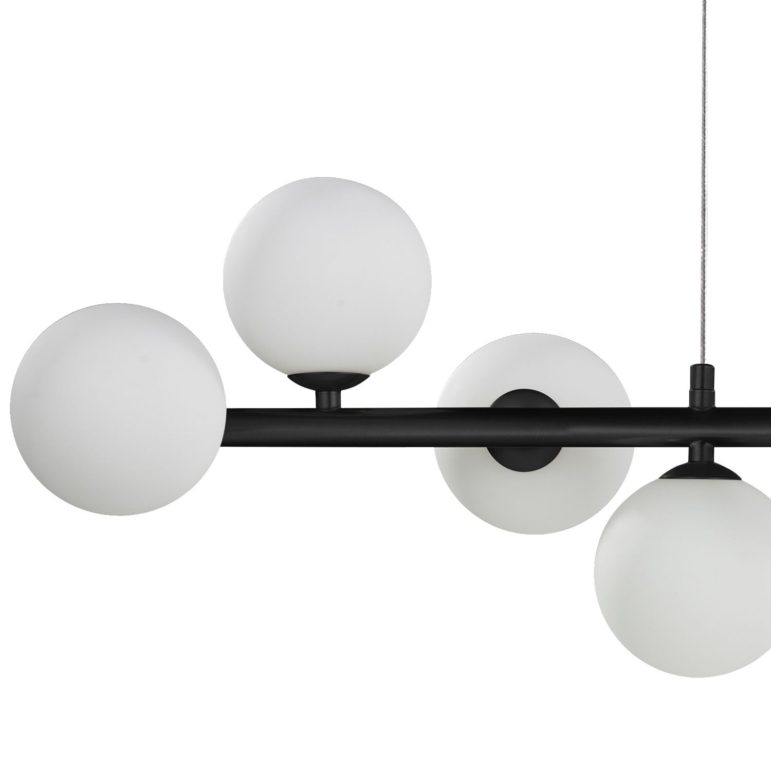 Czarna lampa wisząca Mini Moon do salonu