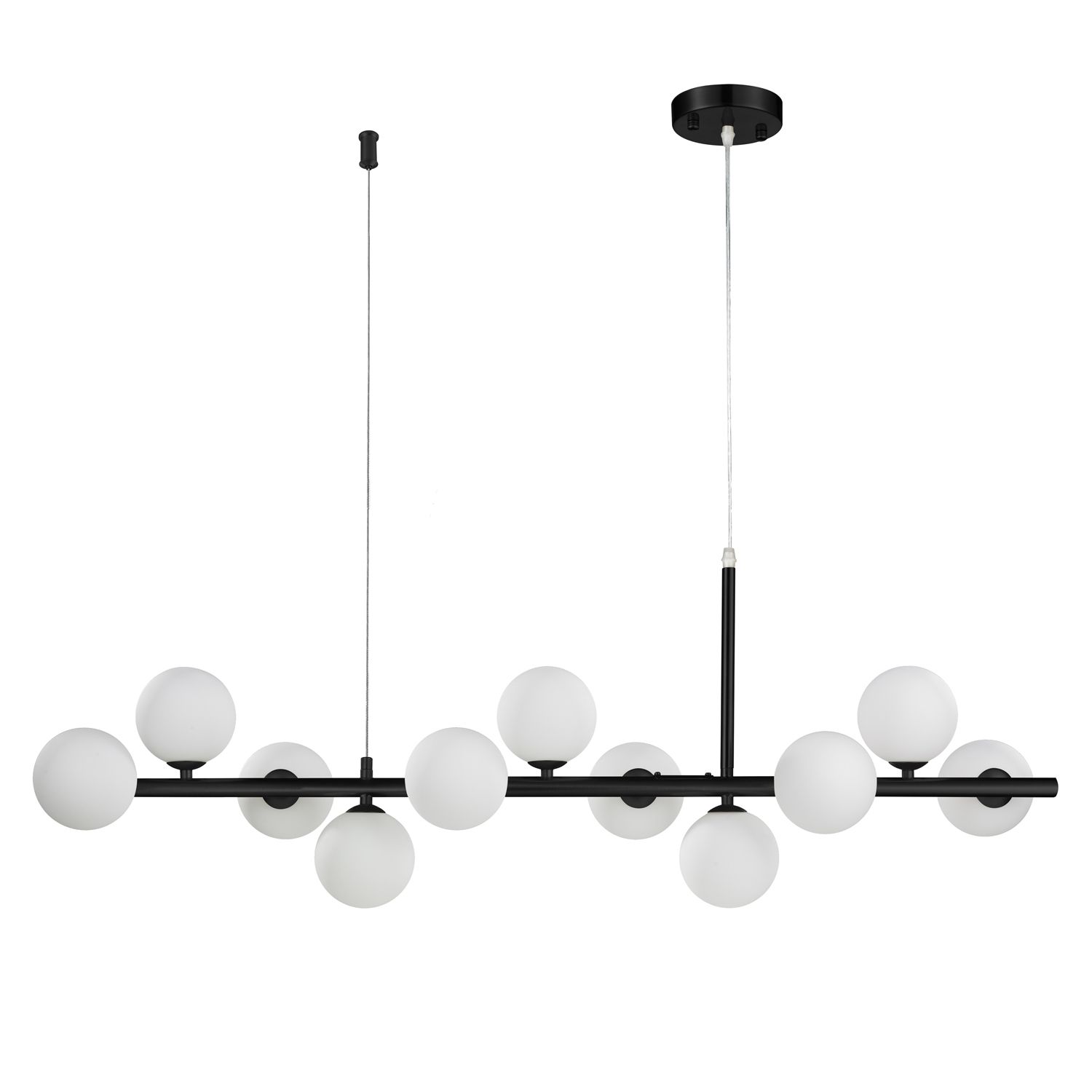 Czarna lampa wisząca Mini Moon do salonu