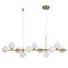 Złota wisząca lampa Mini Moon – idealna nad wyspę kuchenną