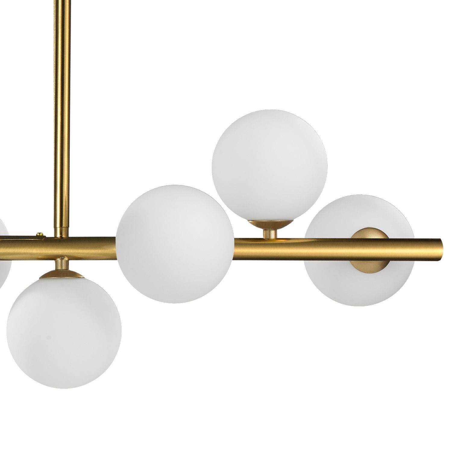 Złota wisząca lampa Mini Moon – idealna nad wyspę kuchenną