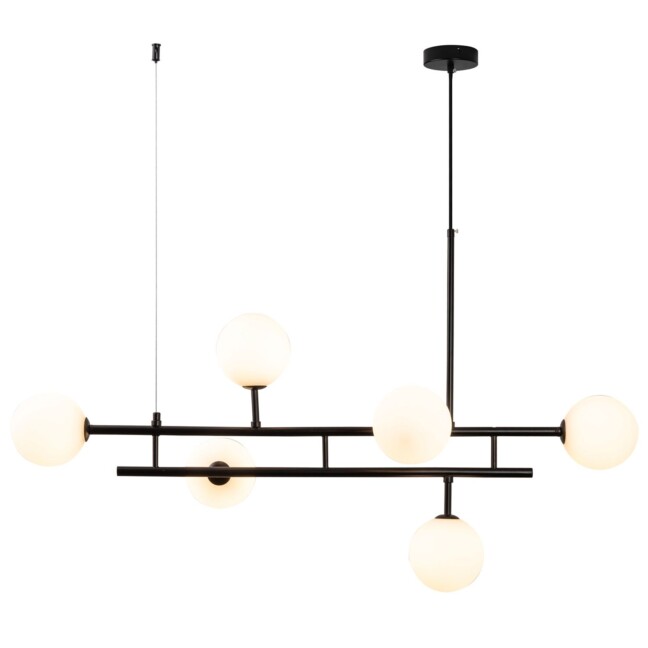 Czarna wisząca lampa Moderno Duo idealna nad stół