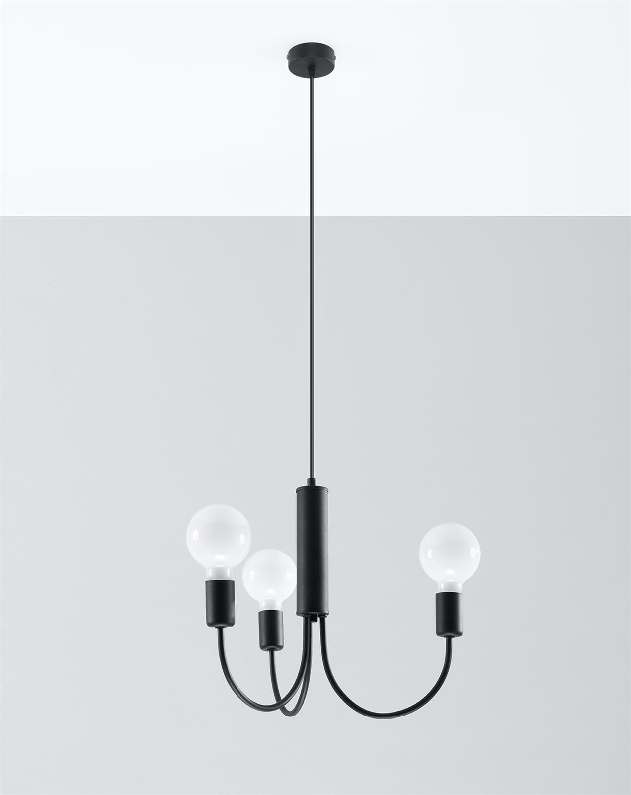 Czarna lampa wisząca Piccolo 3