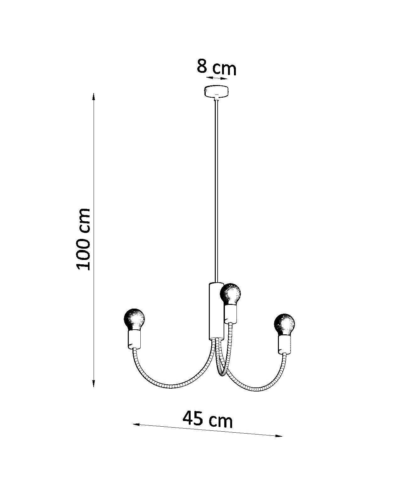 Czarna lampa wisząca Piccolo 3