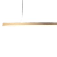 Lampa wisząca Boogie z LED w wykończeniu ze szczotkowanego mosiądzu