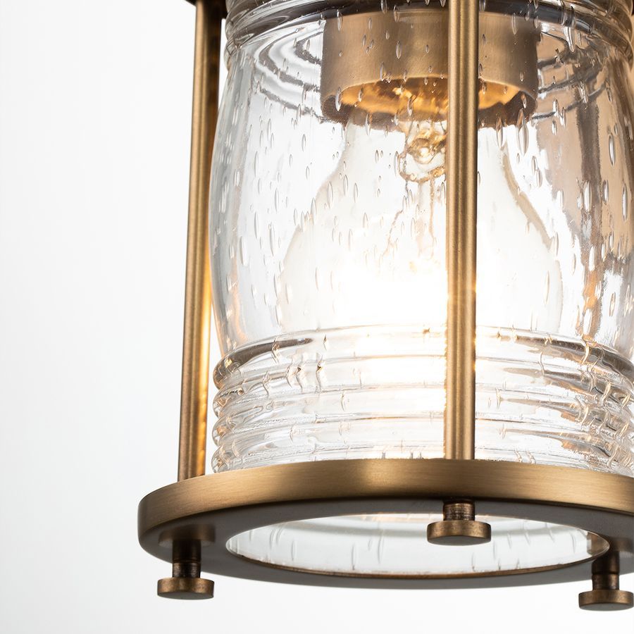 Kinkiet Ashlandbay z jednym punktem świetlnym w odcieniu naturalnego mosiądzu