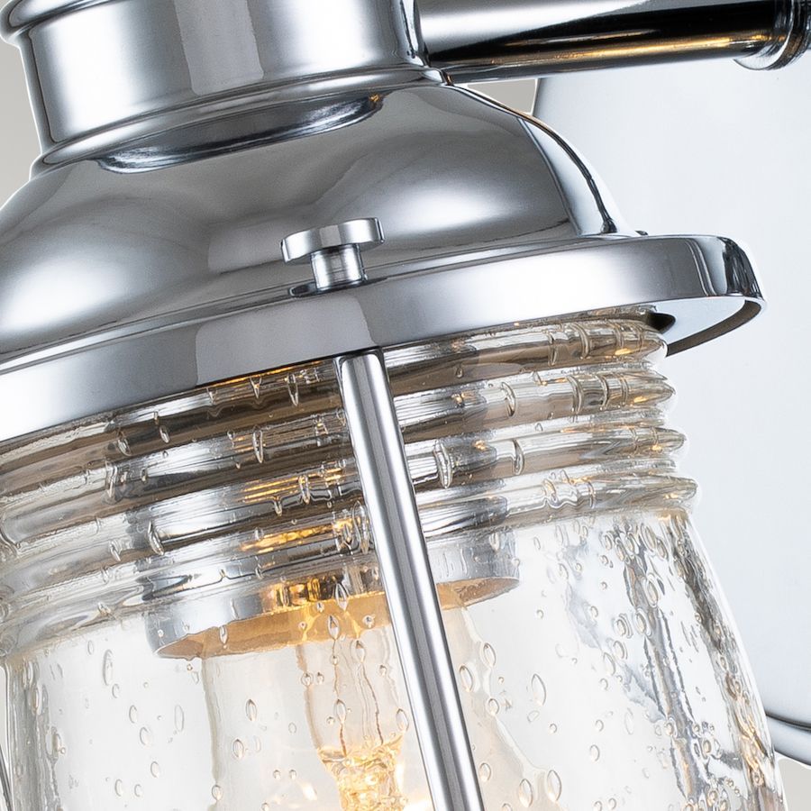 Kinkiet Ashlandbay z jednym punktem świetlnym w wykończeniu polerowany chrom