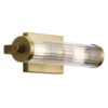 Złoty kinkiet glamour Azores 2 w odcieniu naturalnego mosiądzu