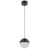 Mała, wisząca lampa LED Moonlit w matowej czerni