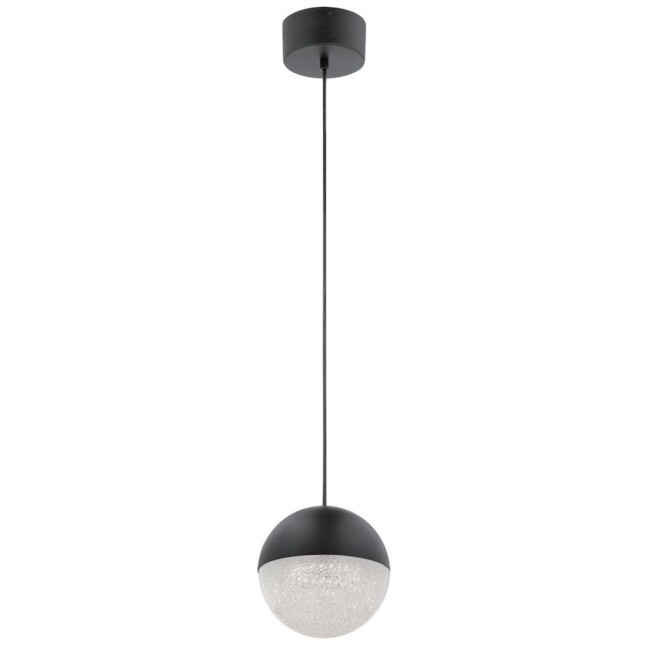 Mała, wisząca lampa LED Moonlit w matowej czerni