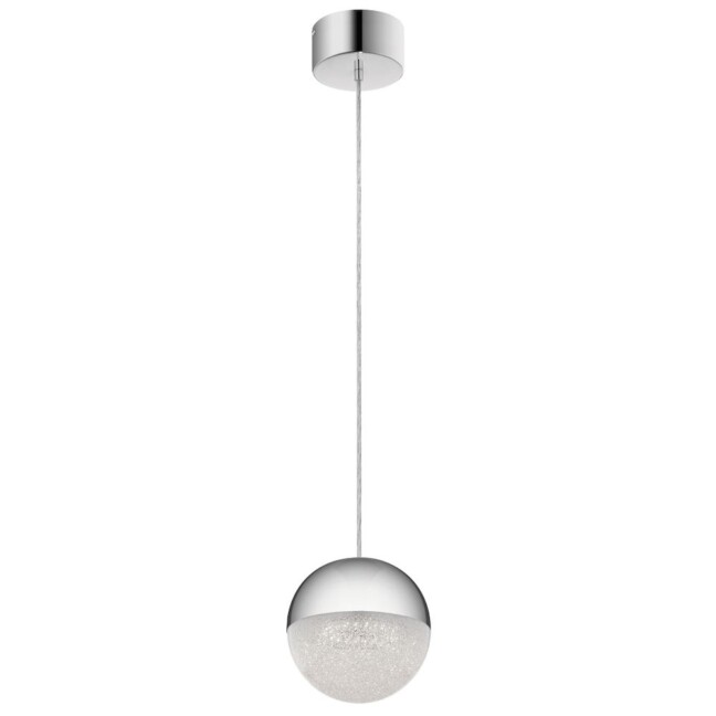 Mała wisząca lampa LED Moonlit w polerowanym chromie