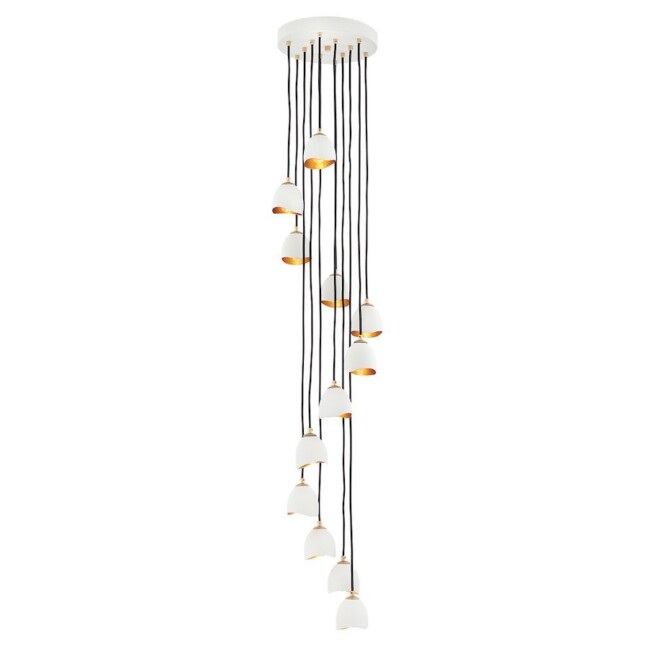 Lampa wisząca Nula z dwunastoma punktami świetlnymi