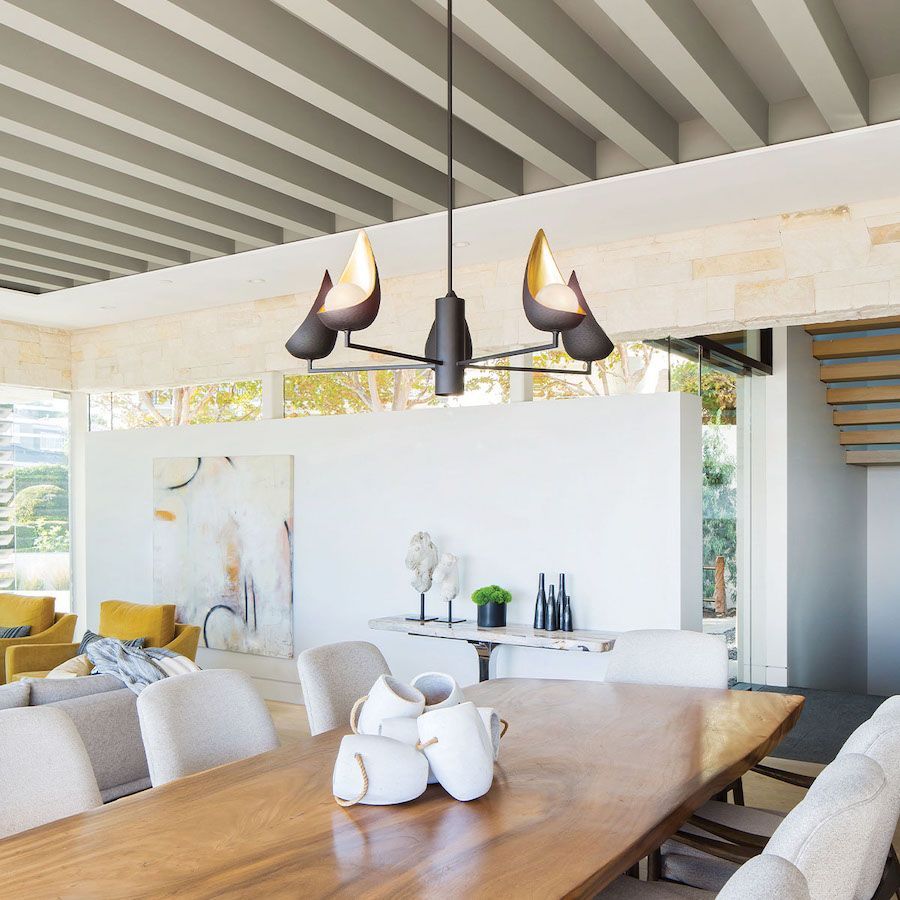 Żyrandol Ren z pięcioma punktami świetlnymi